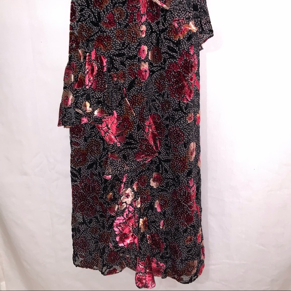 Jill Jill Stuart Velvet Devore Floral Midi Dress - Picture 7 of 12